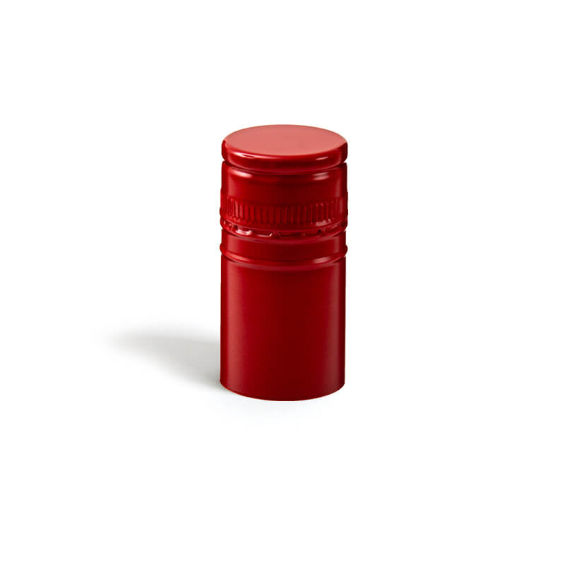 Navojni zatvarač za vino crvena Saranex – 30×60 mm (100 kom)