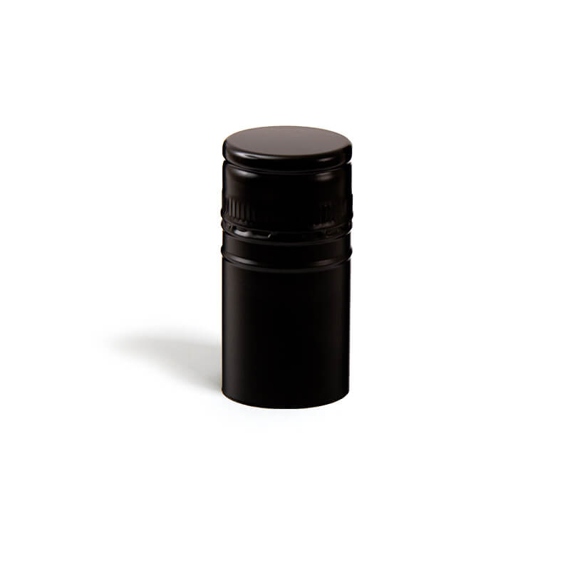 Navojni zatvarač za vino crna Saranex – 30×60 mm (100 kom)